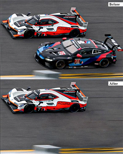 VFX Wire Removal Before After